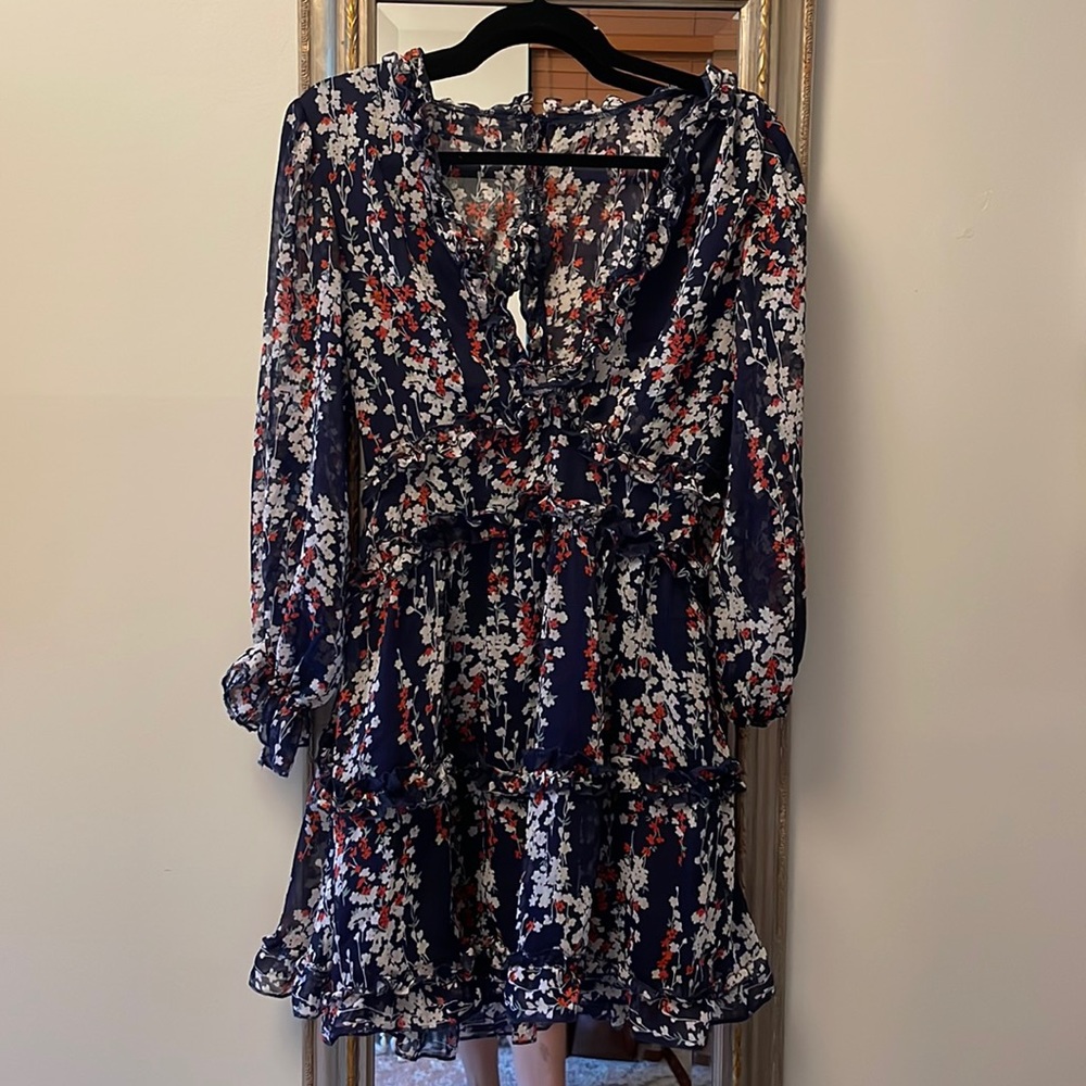 Fun ruffle dress with back cut out